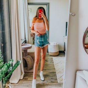 Urban Outfitters Light Pink Crop Top